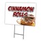Signmission Cinnamon Rolls Yard Sign & Stake outdoor plastic coroplast window, C-1216 Cinnamon Rolls C-1216 Cinnamon Rolls - alternate 1
